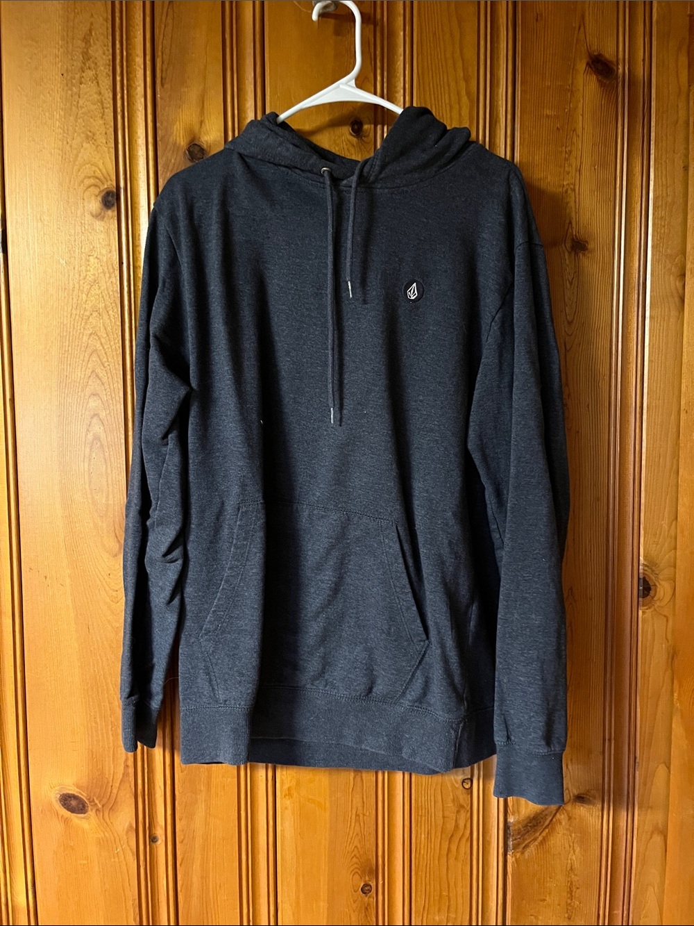 Volcom Dark Heather Gray Hooded Pullover